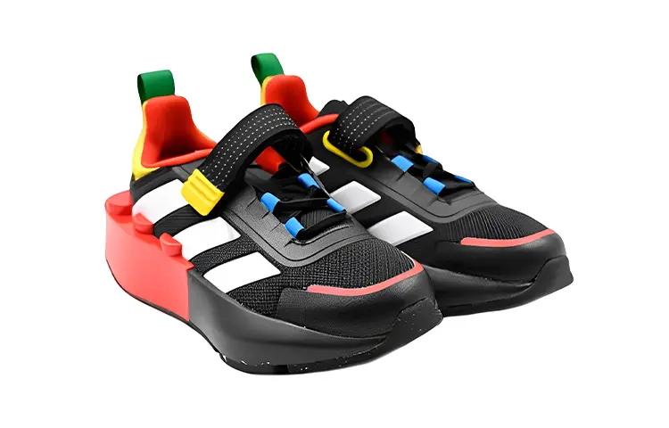 Кроссовки adidas Tech RNR LEGO Core Black Cloud White Red GS — фото 3