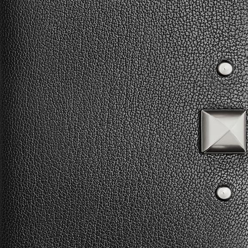Chamkila Goat Skin Card Holder Women's 89 Noir Black HERMES, B Stamp — фото 3