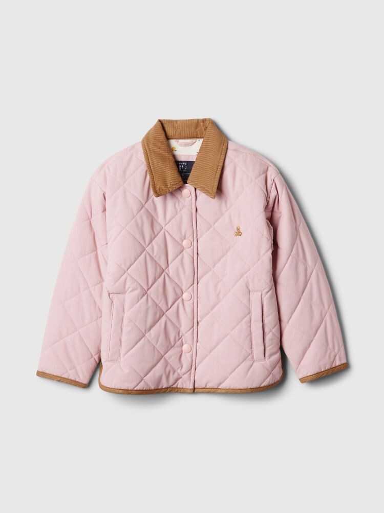 

Легкая стеганая куртка Gap, розовый