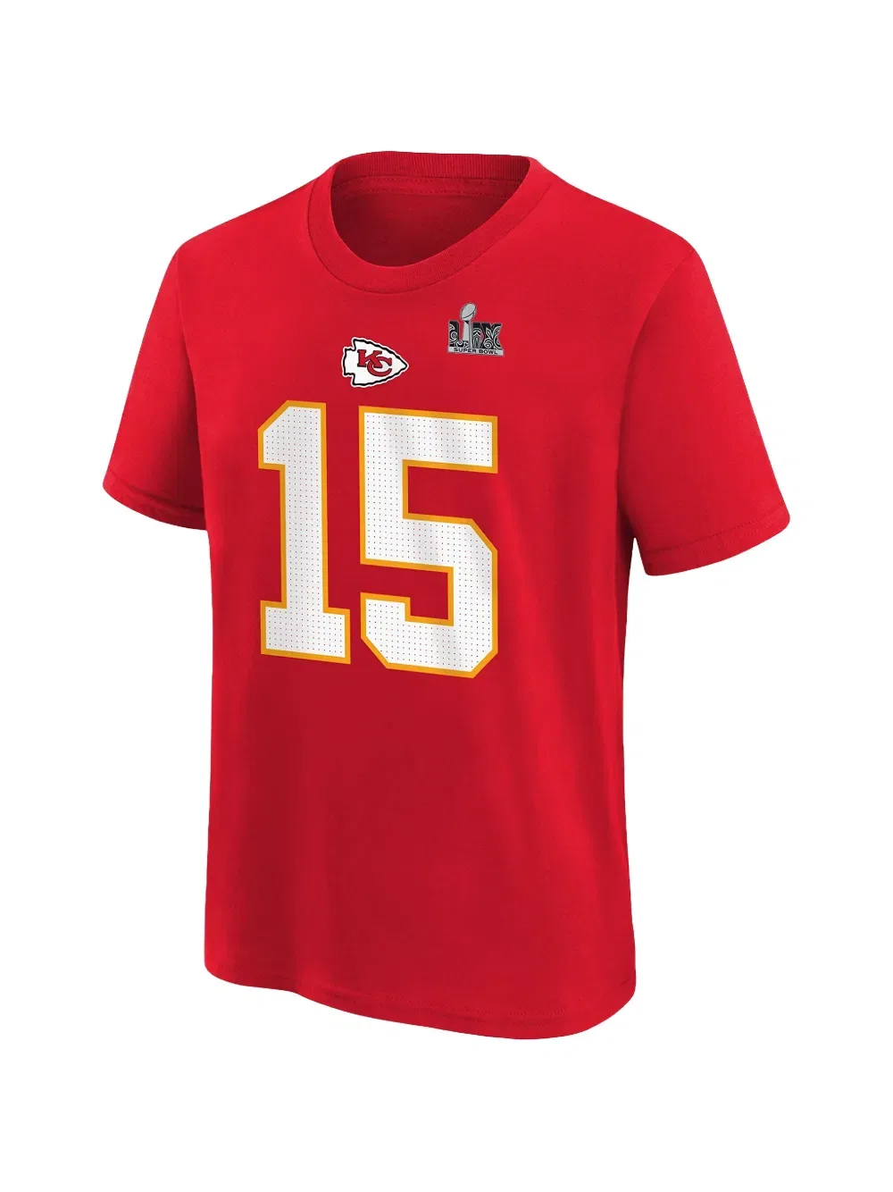 Хлопковая футболка Kansas City Chiefs с Патриком Махоумсом Nike Kids, красный