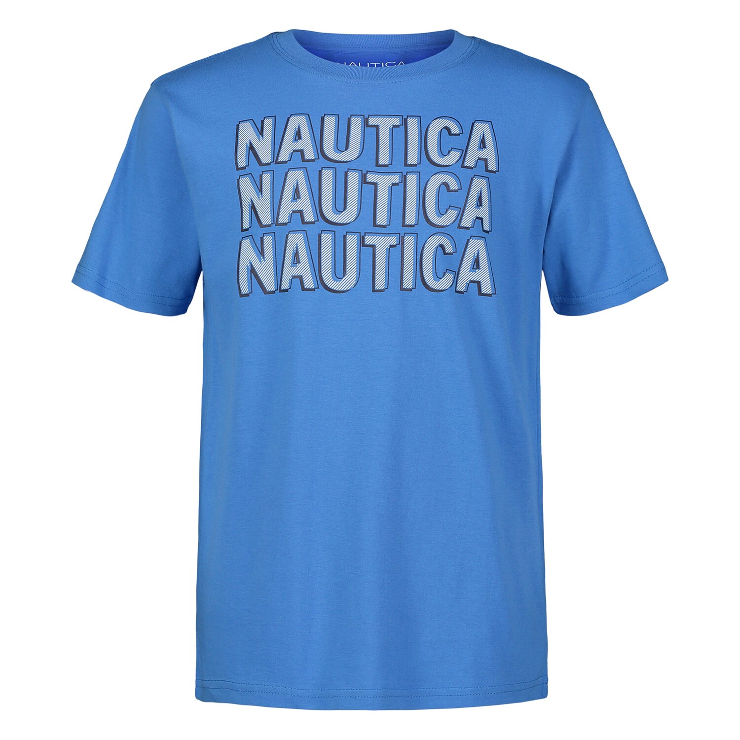 

Футболка с логотипом Nautica Little Boys (4–7), цвет Aqua Breeze 12-5409 Tcx