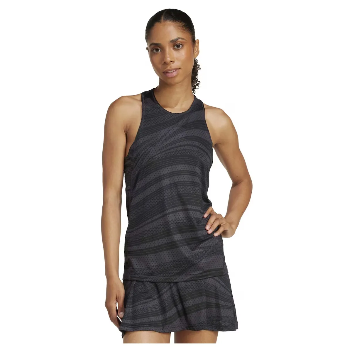 

Теннисный топ-майка Adidas Women's Club Graph, серый
