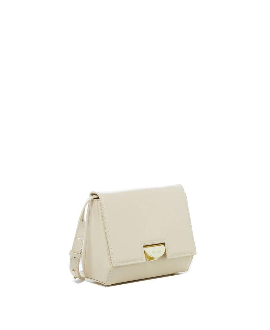 

Кожаная сумка-седло, кремовая сумка через плечо, женская сумка-кроссбоди SUSU, No Color