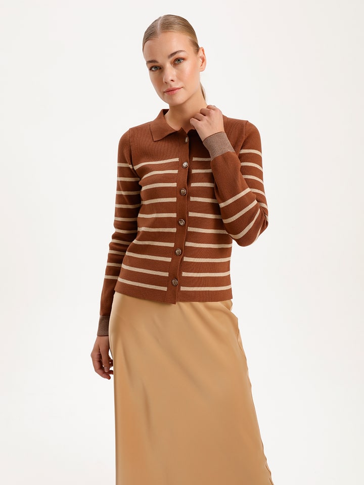 

Кардиган BGN, цвет cognac/beige