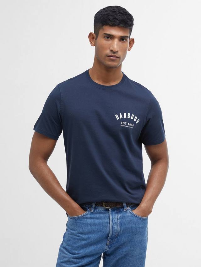 

Опрятная футболка Barbour, цвет New Navy
