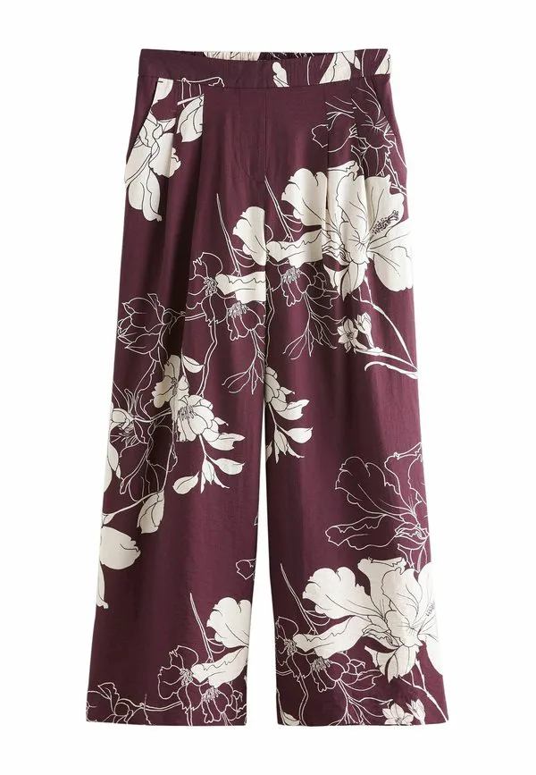 Широкие брюки Next, Burgundy Cream Floral