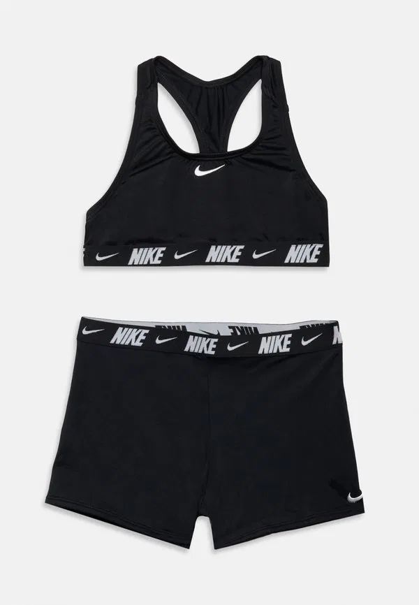 Бикини с открытой спиной и логотипом Nike Swim, Black