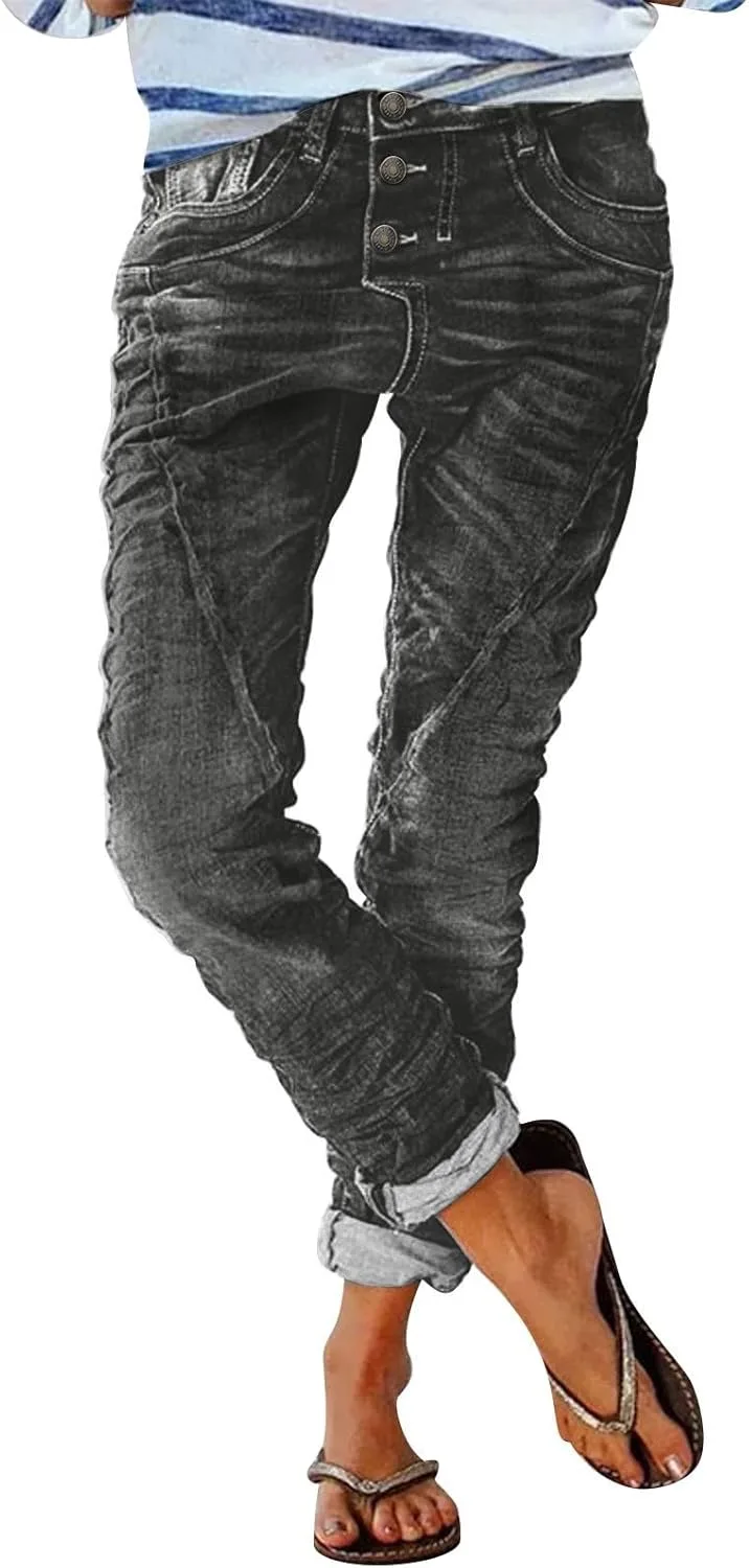 

Женские джинсы distressed slim straight cuffed crop mid rise stretchy washed vintage boyfriend