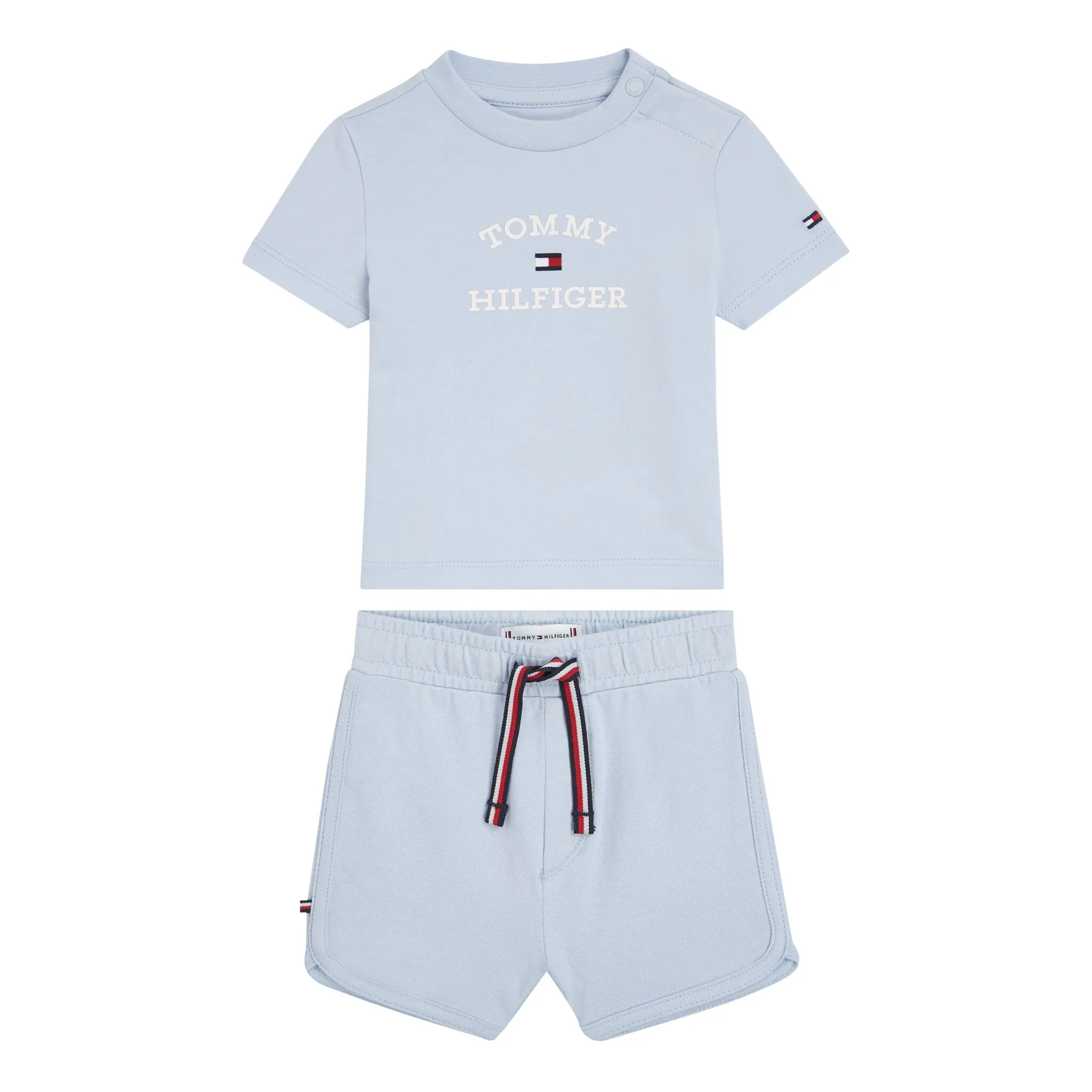 

Футболка Tommy Hilfiger «BABY TH LOGO SHORT SET», малыш до 2 лет, цвет breezy blue