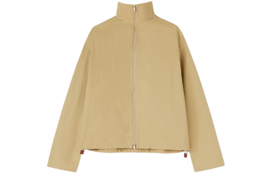 

JIL SANDER Хлопковая куртка-бомбер на молнии, Apricot