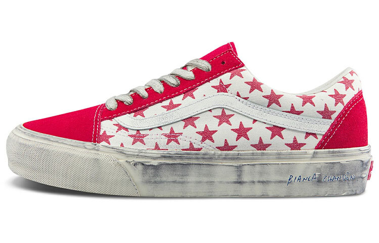 Бьянка Чандон x Vans Vault OG Old Skool LX Red White