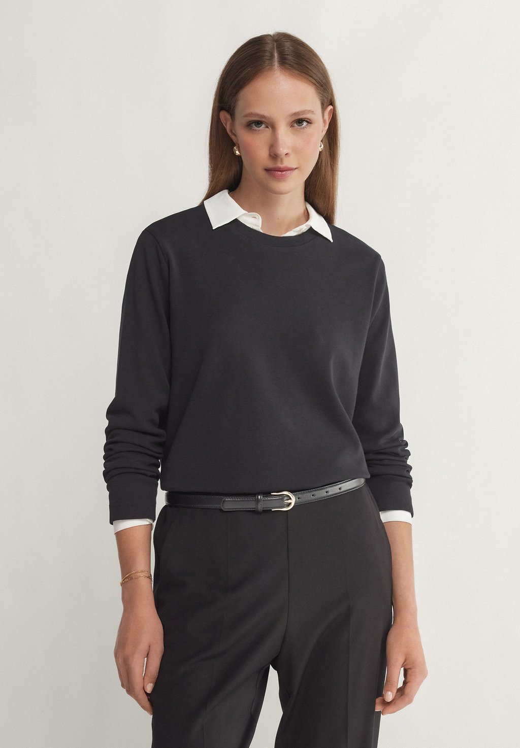 

Топ с длинными рукавами ROUND NECK Falconeri, черный