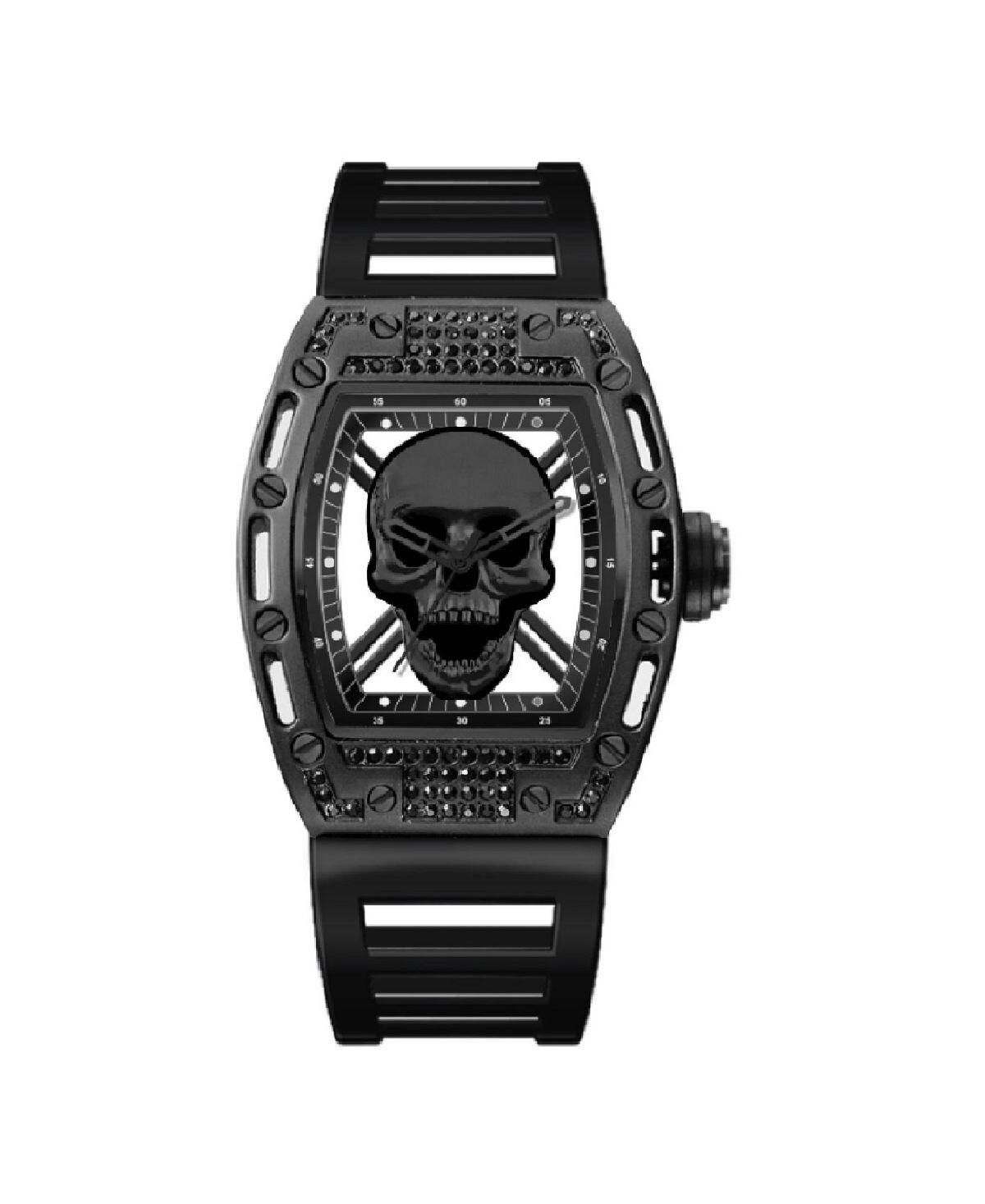 

Мужские часы с матовым черным пластиковым ремешком, 42 мм Ed Hardy