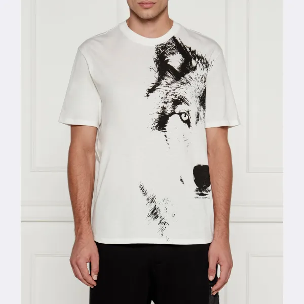 

Футболка стандартного кроя Armani Exchange, белый
