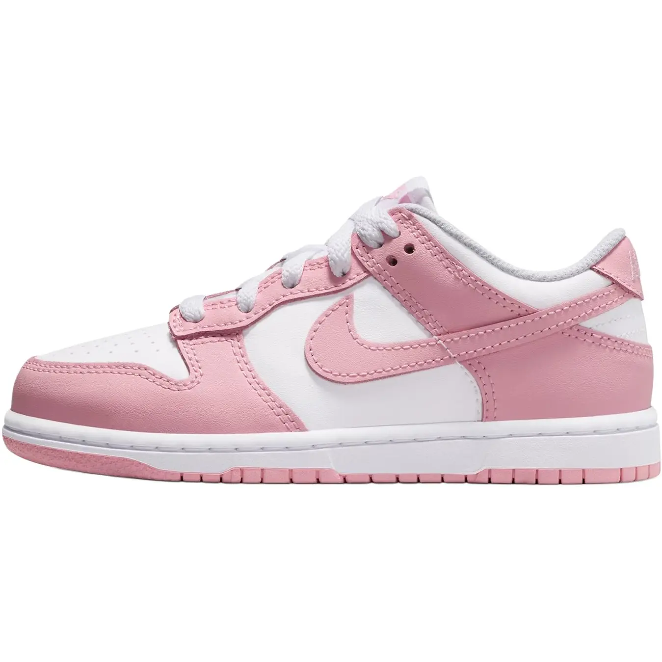 

Nike Dunk устойчивые к истиранию низкие детские скейтбординговые туфли white pink для детей 3-7 лет