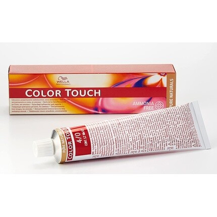 Color Touch Pure Naturals 4/0 Средне-коричневый/натуральный цвет волос 60 мл, Wella — фото 2