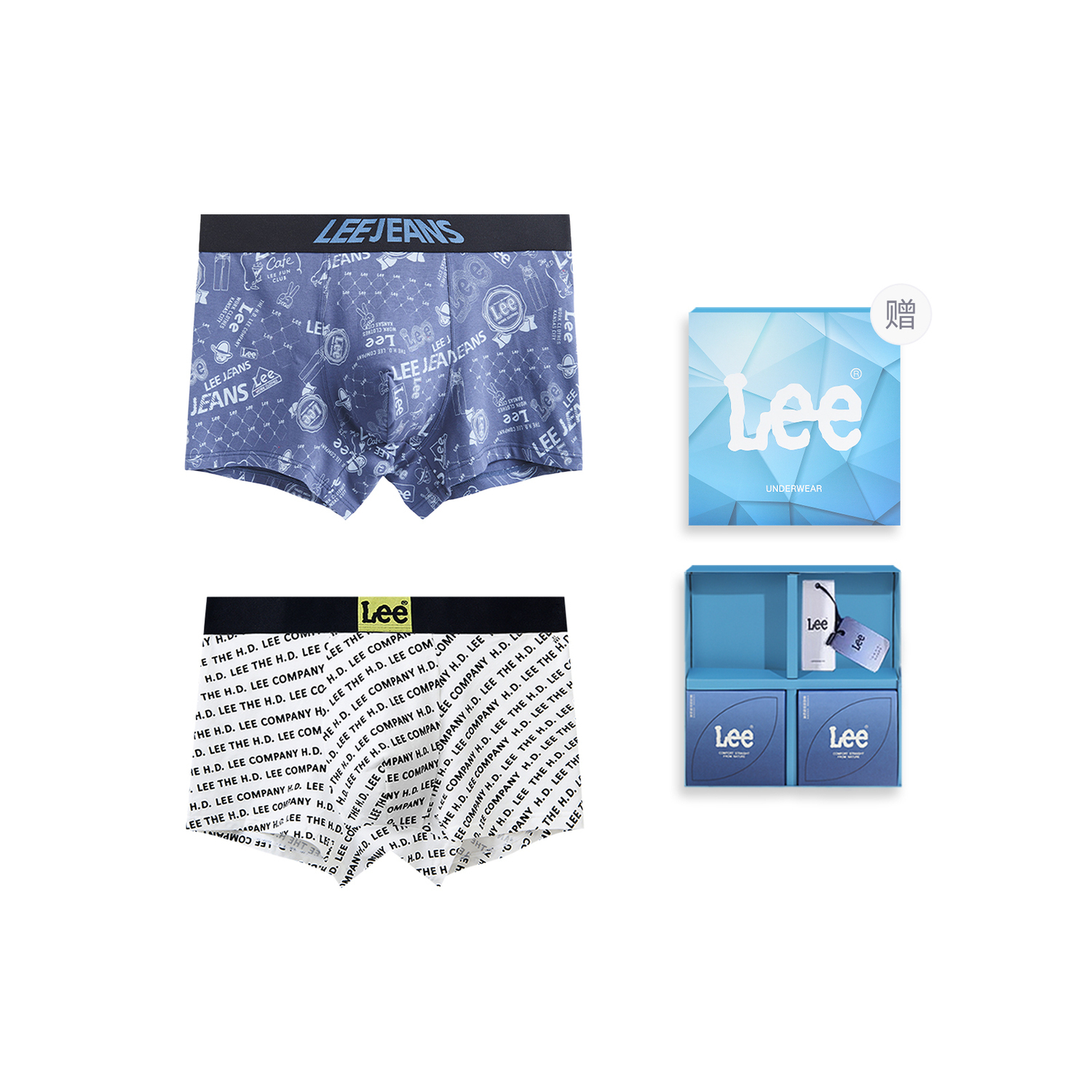 

Galaxy Underwear подарочные наборы мужские 2 шт Lee, белый