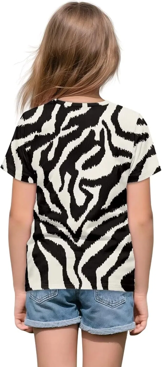 Футболка детская с принтом Zebra Skin, Gzzxiailg, 2-16 лет — фото 2