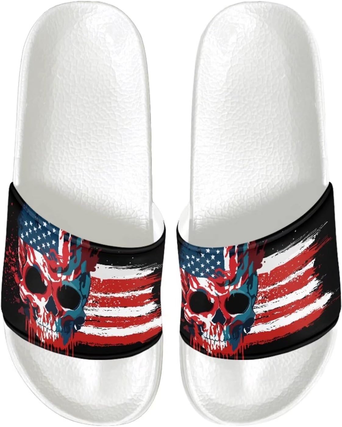 

Мужские шлепанцы Pugasmiru, сандалии с нескользящей подошвой для душа и дома (белая подошва)