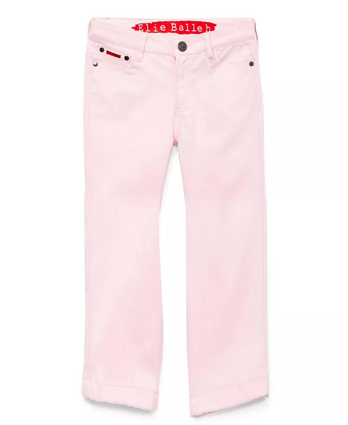 

Брюки Big Boys Pink Slim Fit с пятью карманами из твила Elie Balleh, розовый