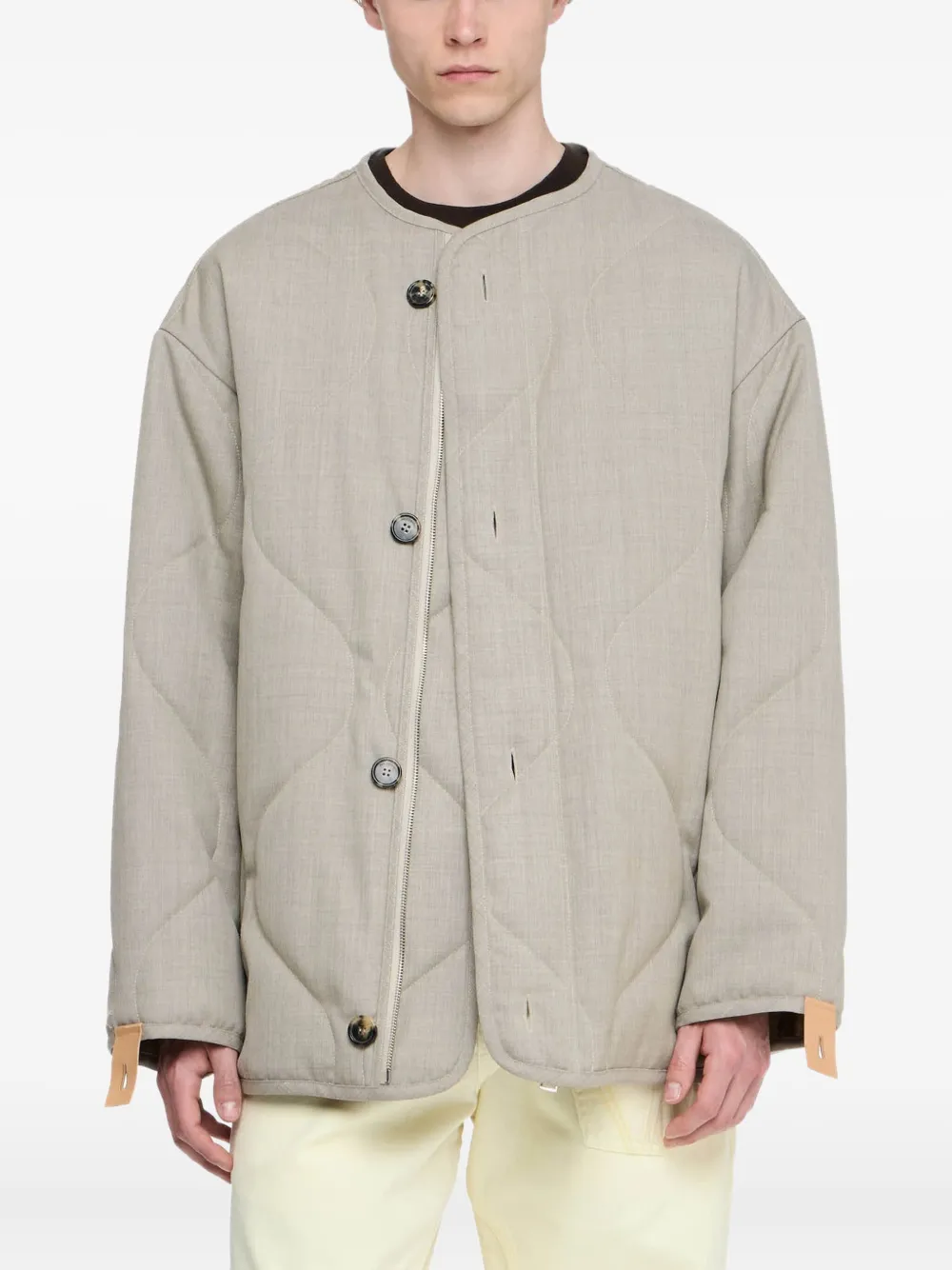

Стеганое пальто JW ANDERSON, серый