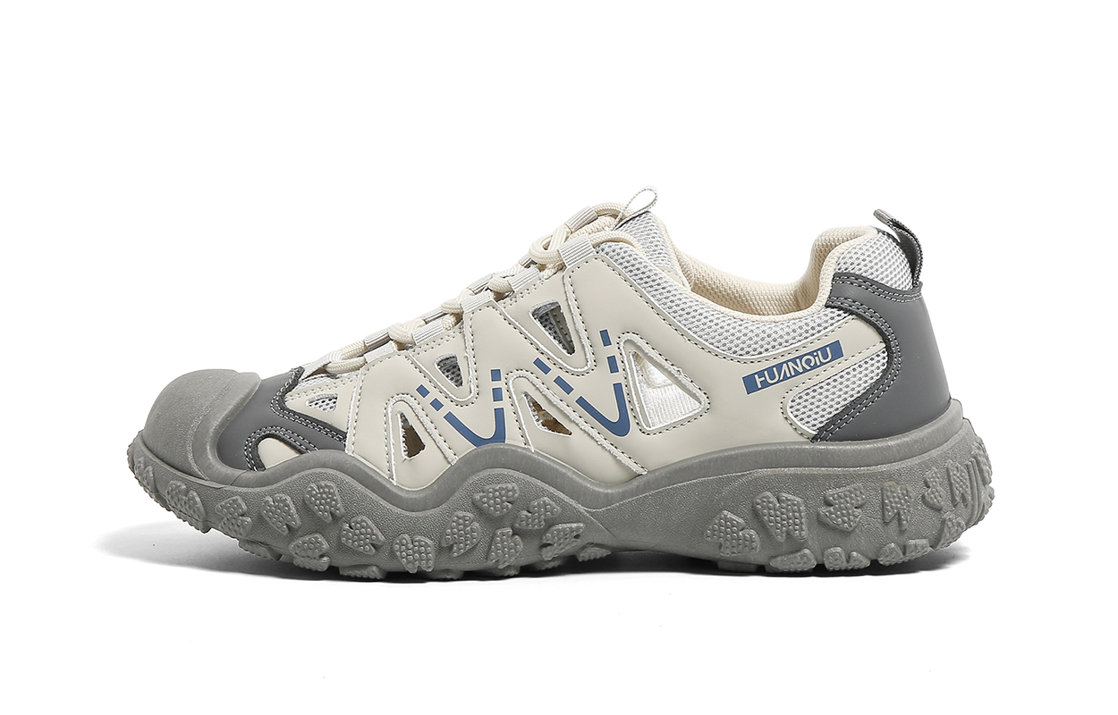 

Износостойкие, легкие и дышащие низкие походные ботинки для мужчин, серые HUANQIU, Gray