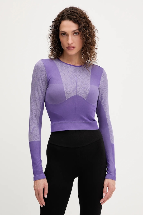 

Лонгслив для йоги Adidas By Stella Mccartney, фиолетовый