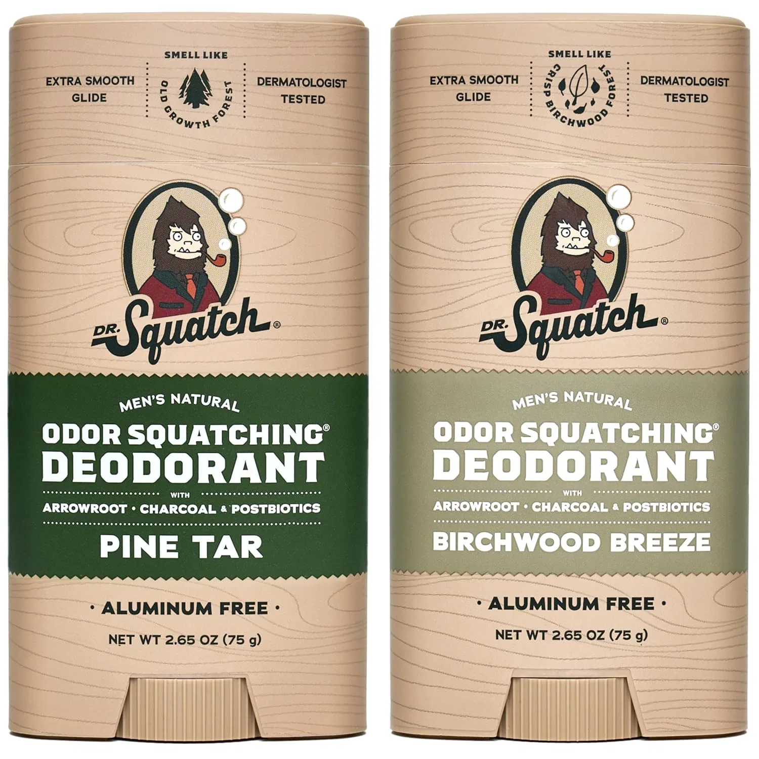 Мужской дезодорант-стик Birchwood Breeze & Pine Tar (2 шт.) от Dr. Squatch Dr. Squatch