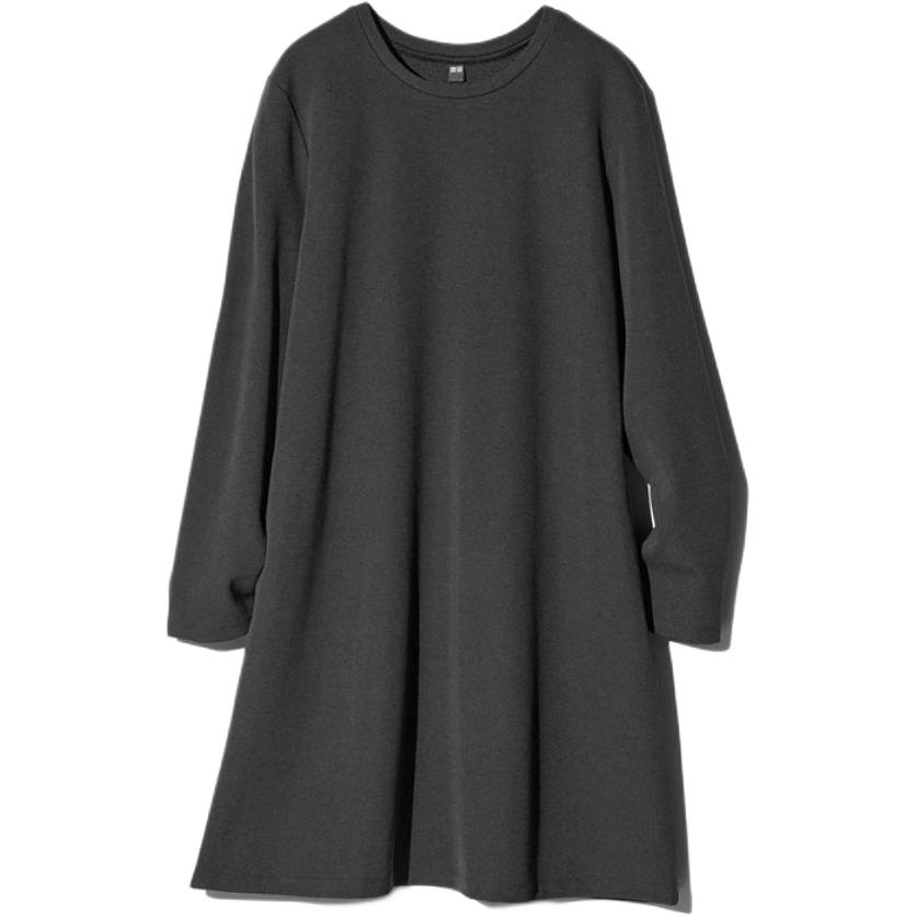 

Женское платье с длинными рукавами UNIQLO, черный