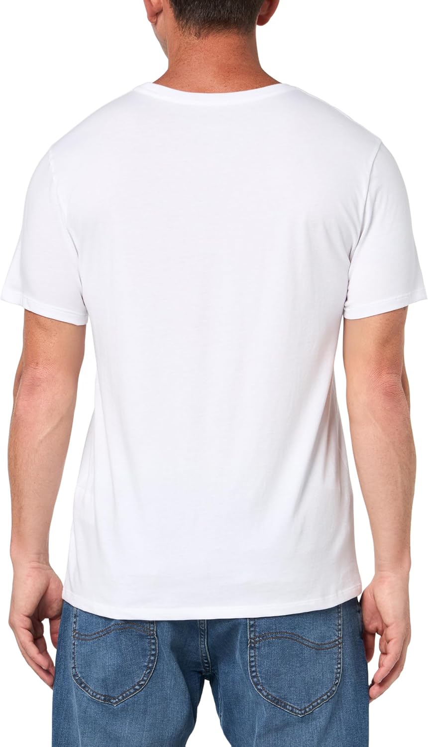 Футболки Lacoste, мужские, базовый комплект из трех штук, белый — фото 3