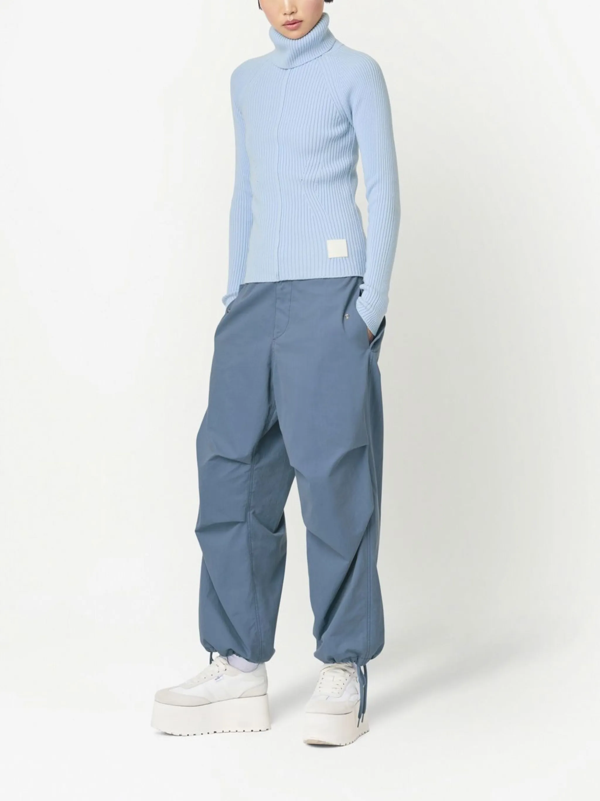 Брюки карго Baggy с кулиской Marc Jacobs, синий — фото 3