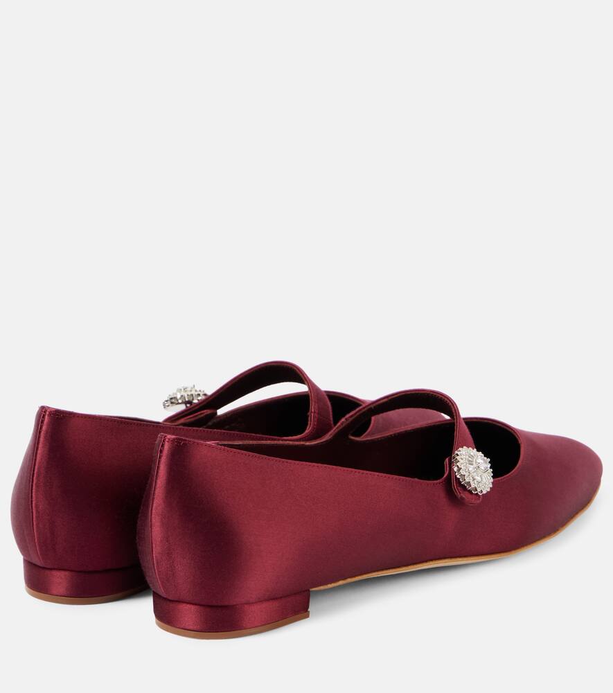 Туфли Mary Jane Marijana с плоской подошвой и декором Manolo Blahnik, 6037 Dred — фото 2