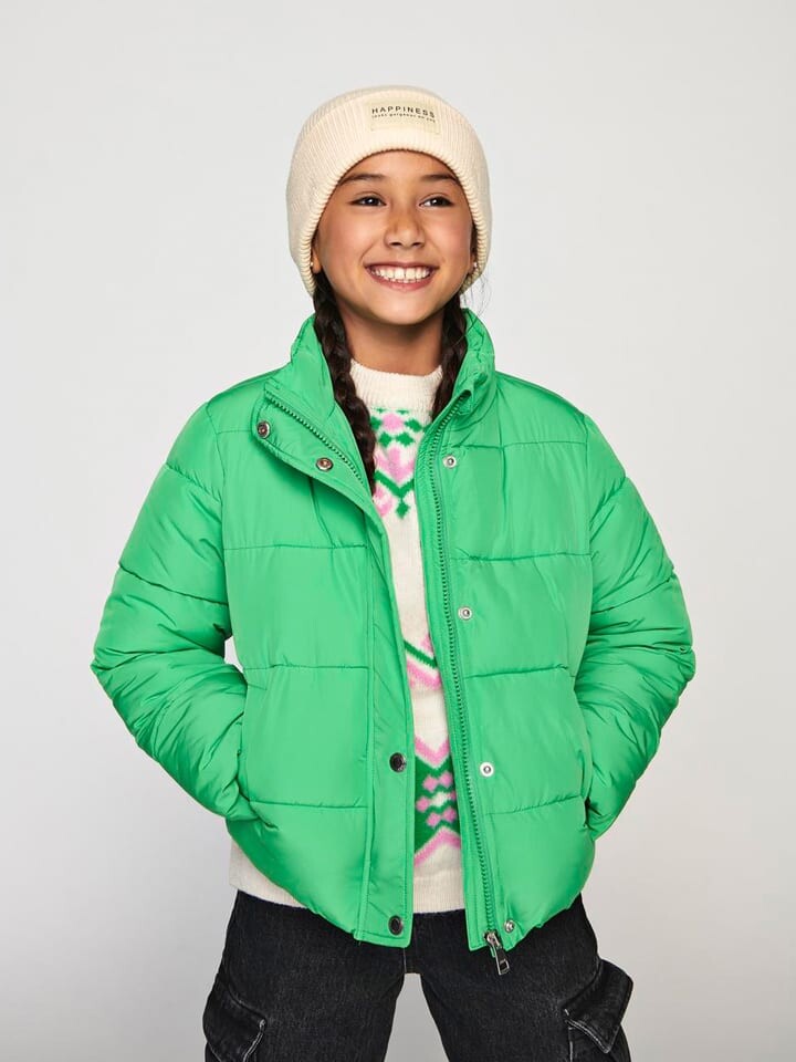 

Стеганая куртка KIDS ONLY Steppjacke New Cool, зеленый