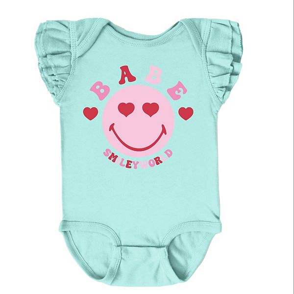 

Боди Smileyworld babe smile с рукавами-крылышками The Juniper Shop, Seafoam