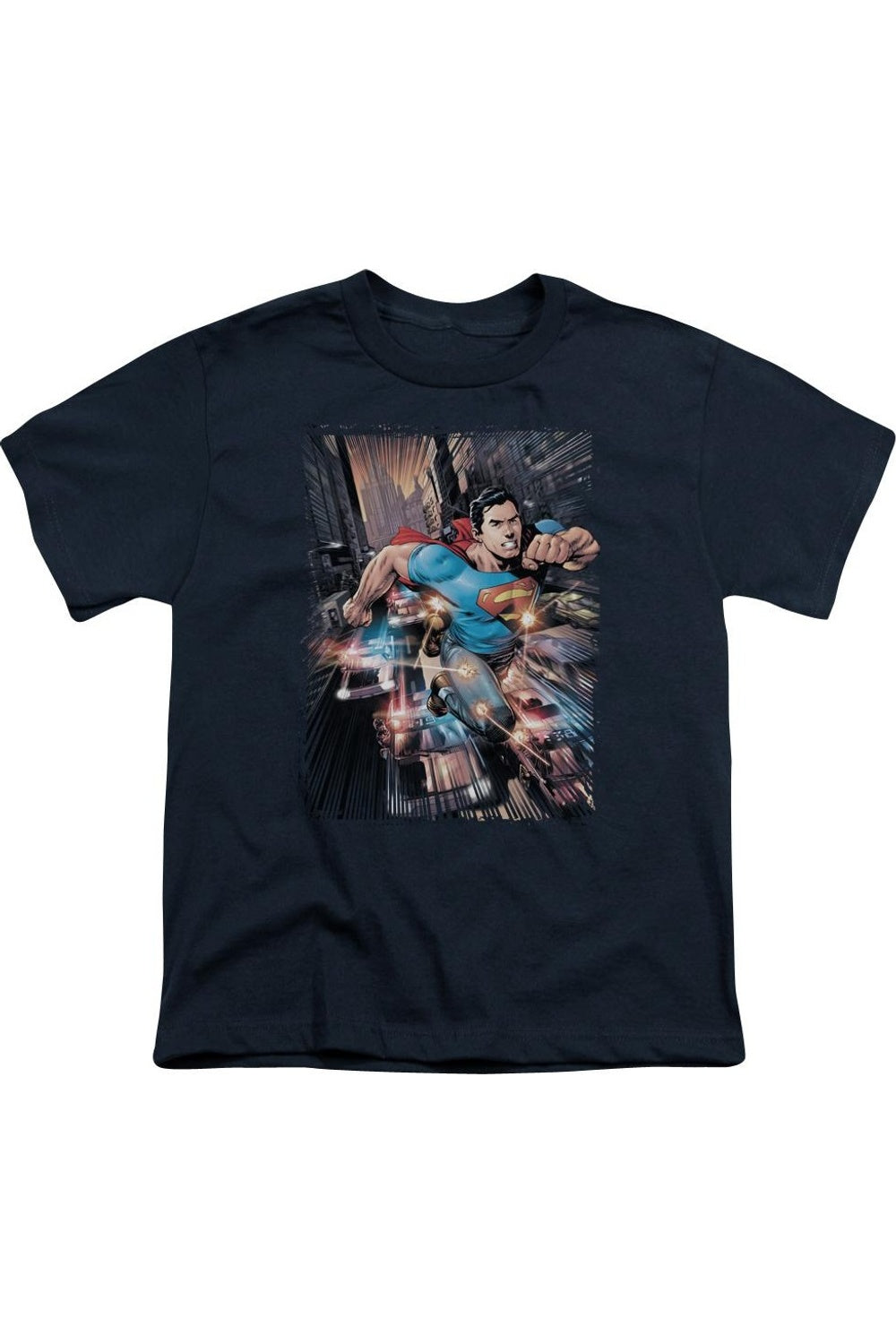 

Футболка с коротким рукавом для детей "Superman Action Comics #1" Gildan, темно-синий