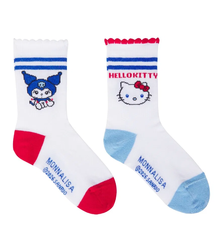 Набор из 2 носков Hello Kitty и ее друзей Monnalisa, белый