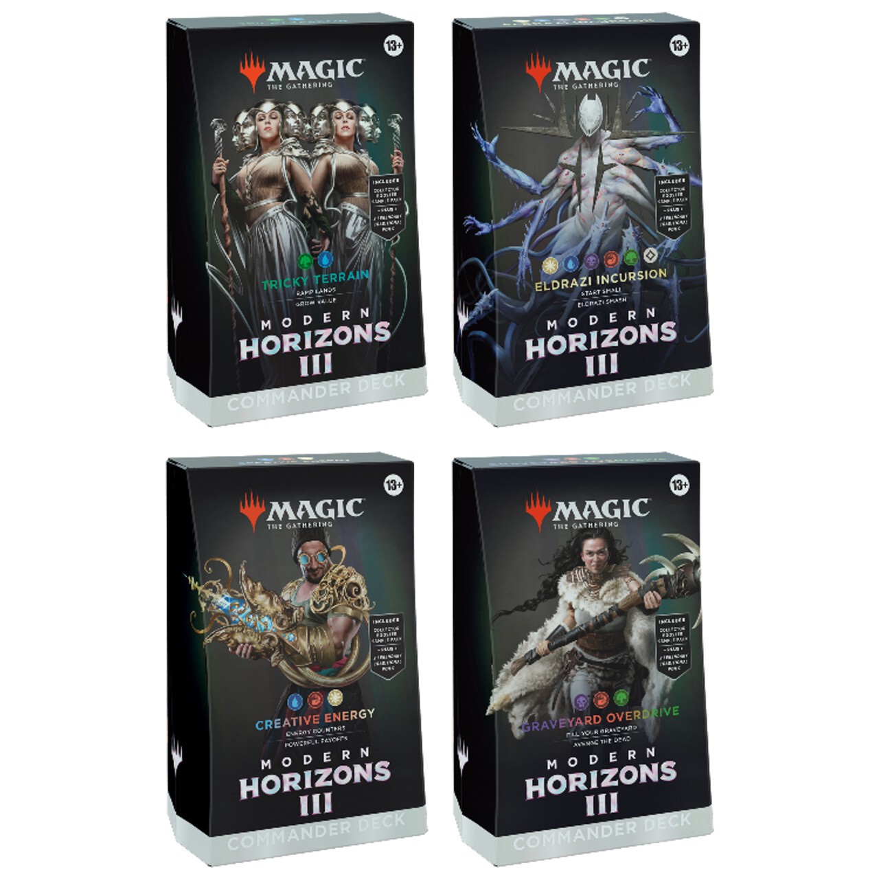 

Карточная игра Magic: The Gathering - Modern Horizons 3 - Commander Deck (Set of 4)