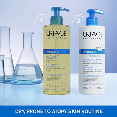 Успокаивающий лосьон для очень сухой кожи Uriage Xémose Anti-Itch Soothing Oil Balm, 500 ml — фото 4