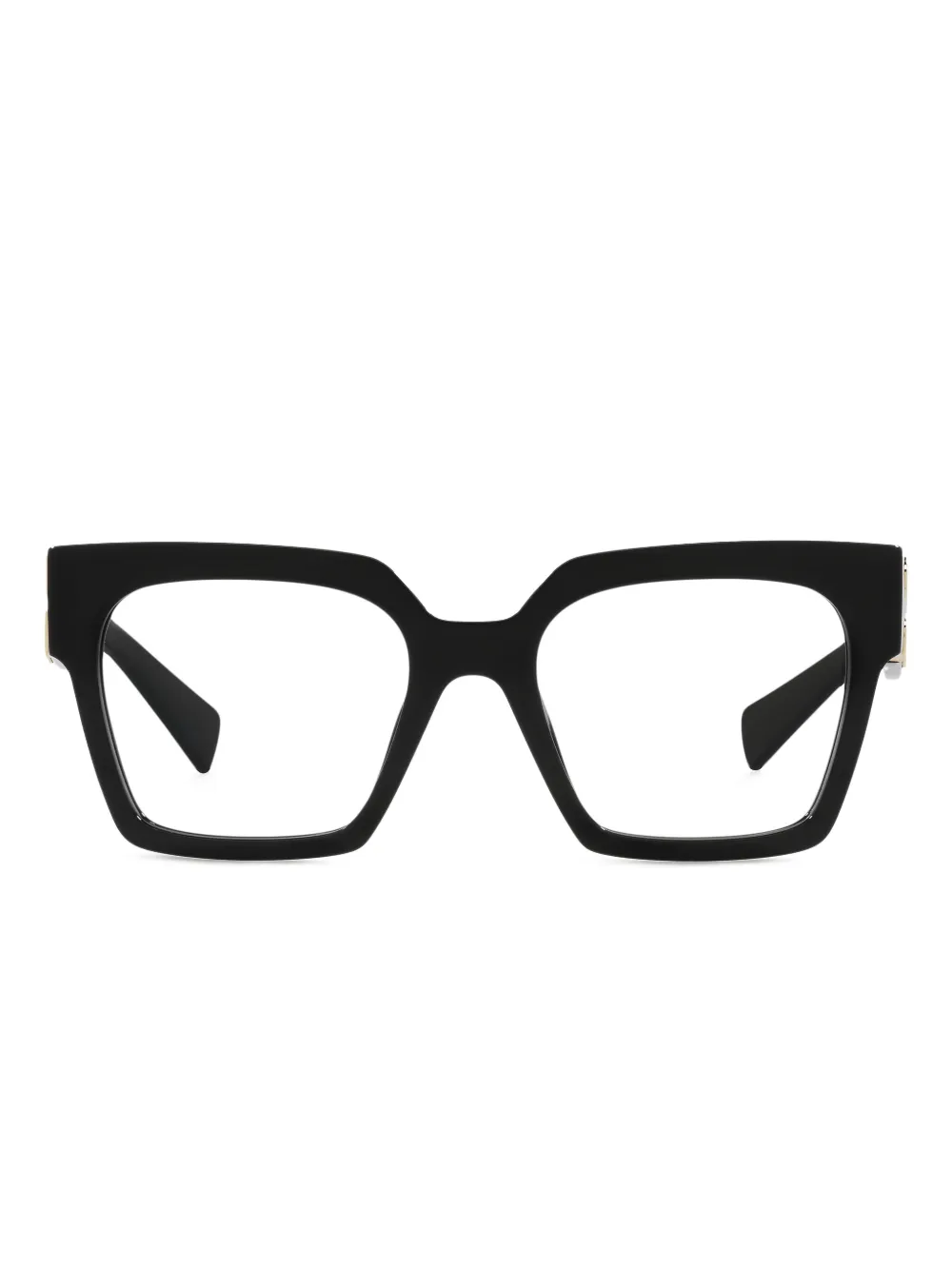 

Очки MU04UV в квадратной оправе Miu Miu Eyewear, черный