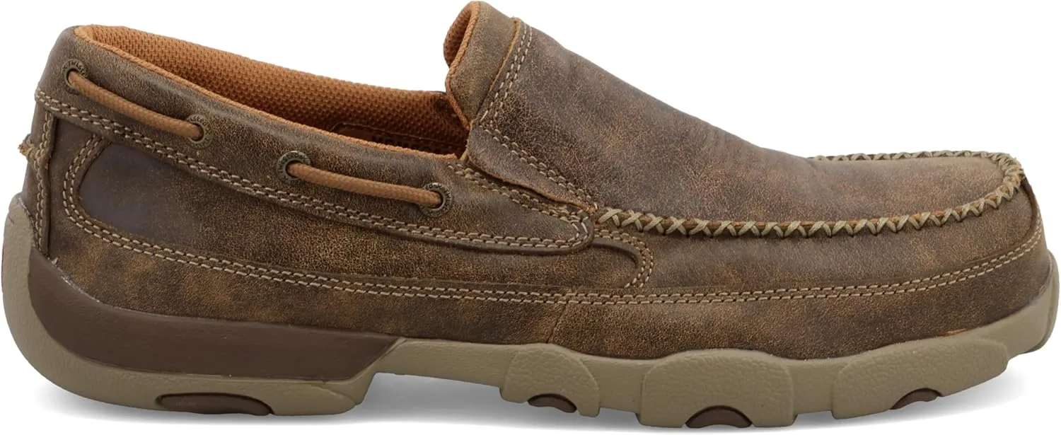 Мужские мокасины Twisted X Chukka Driving Moc Ankle Boots Chukka Boots, коричневый — фото 4
