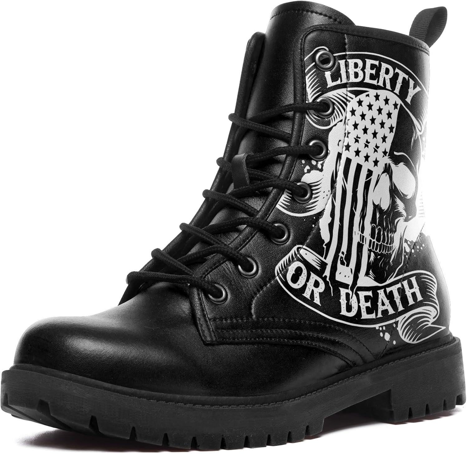 

Женские и мужские готические армейские ботинки Coolcustomize, белый