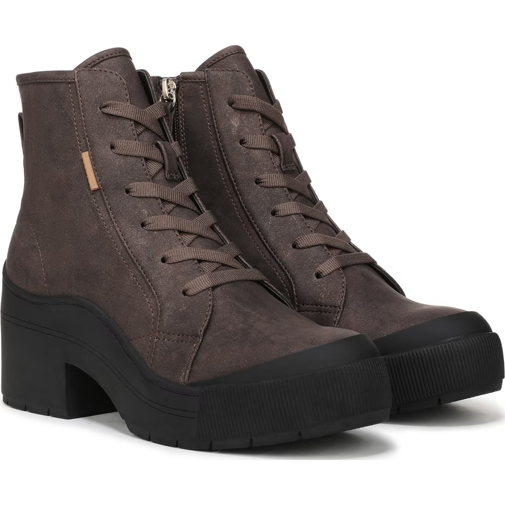 Ботильоны на платформе Time Off Up Dr. Scholl'S, цвет dark umber faux leather