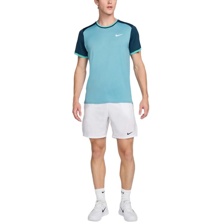 Футболка Court Advantage мужская ковбойская бирюзовая зеленая Nike, бирюзово-зеленый — фото 3