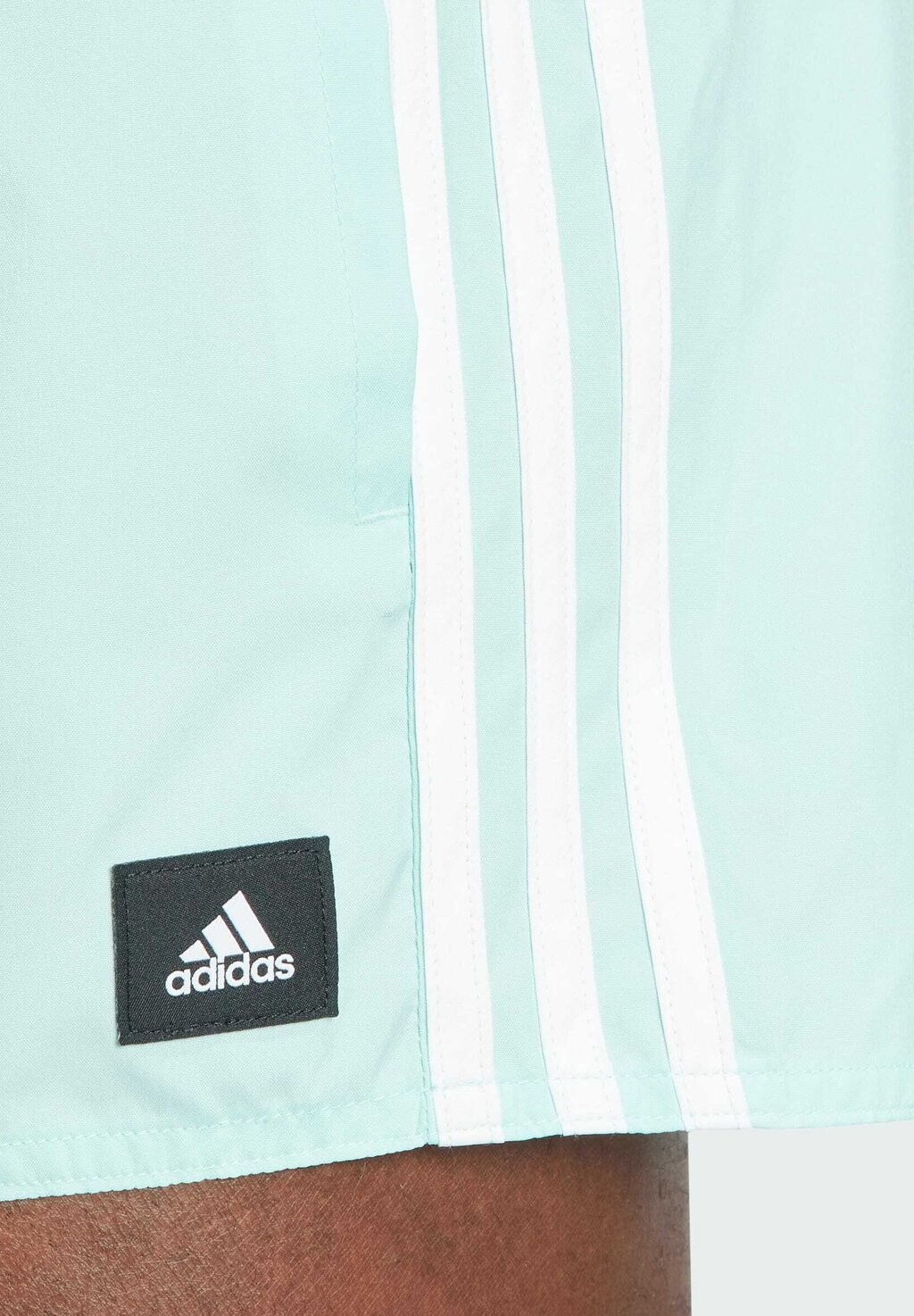 

Шорты для плавания 3-Stripes Clx adidas Sportswear, полублеск цвета морской волны