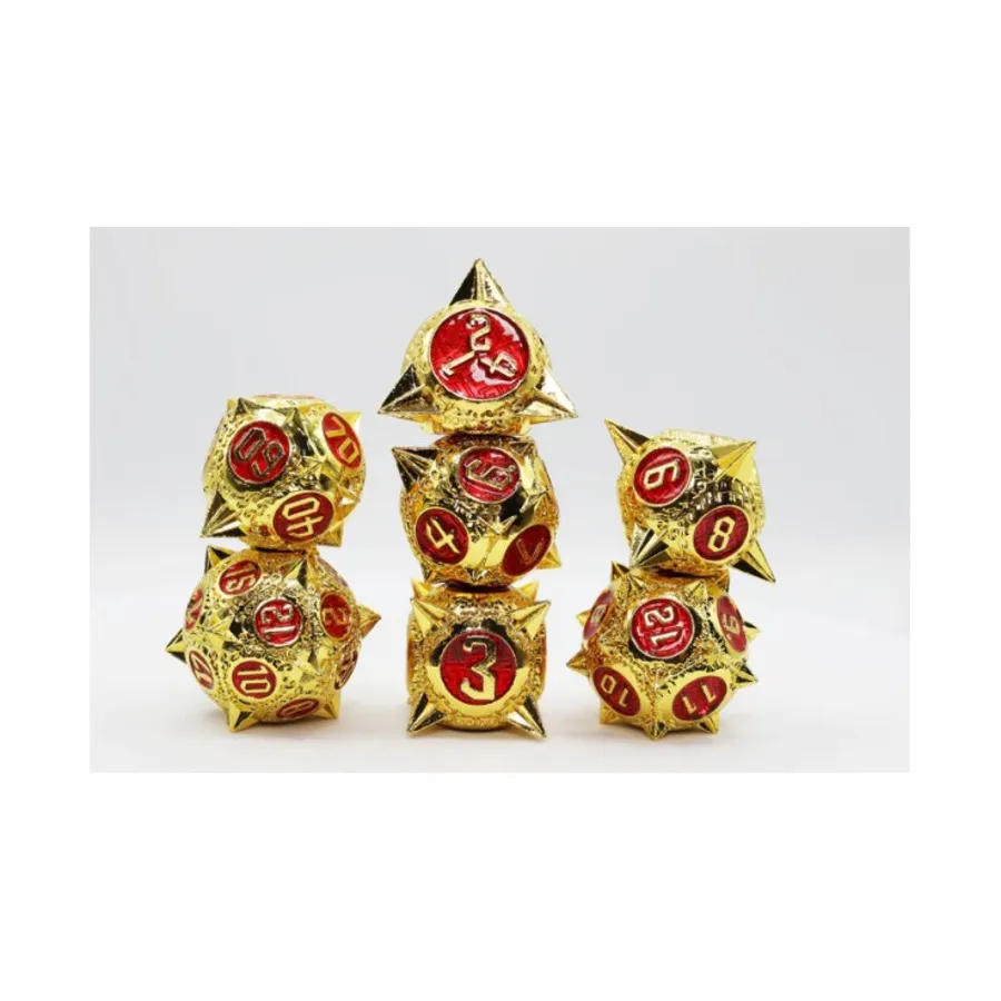 

Поликомплект — солнечный рубин (7), Dice Sets - Metal - Meteor Storm