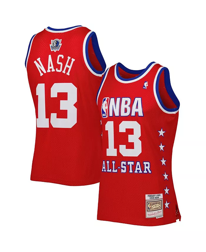 

Мужская баскетбольная майка Steve Nash Western Conference All Star Game 2003 в стиле Swingman, красная Mitchell & Ness
