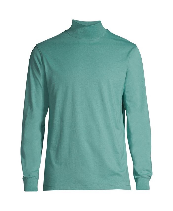 

Мужская футболка с воротником-стойкой Super-T Lands' End, цвет Teal shadow