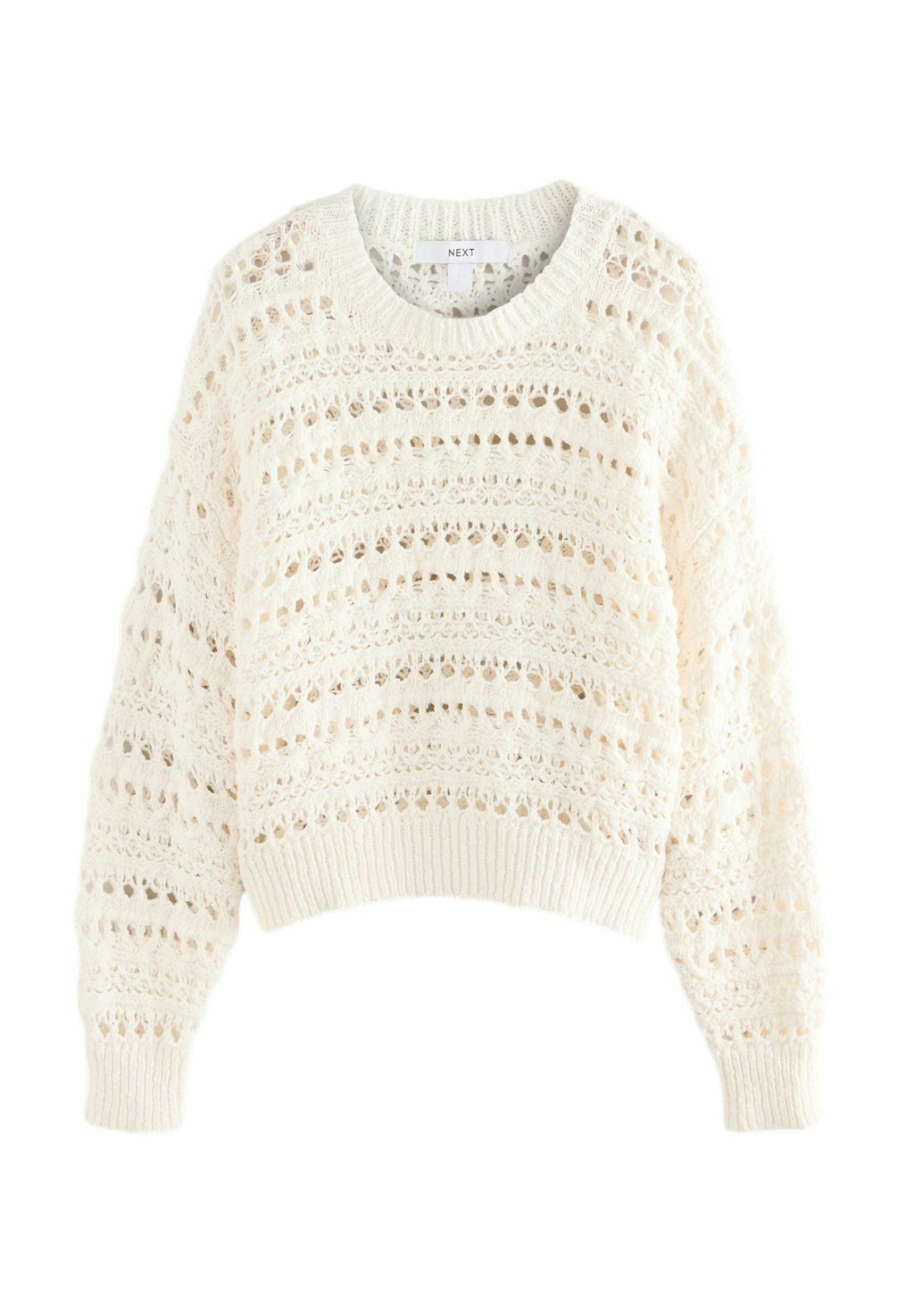 

Свитер STITCH LONG SLEEVE CREW NECK Next, белый