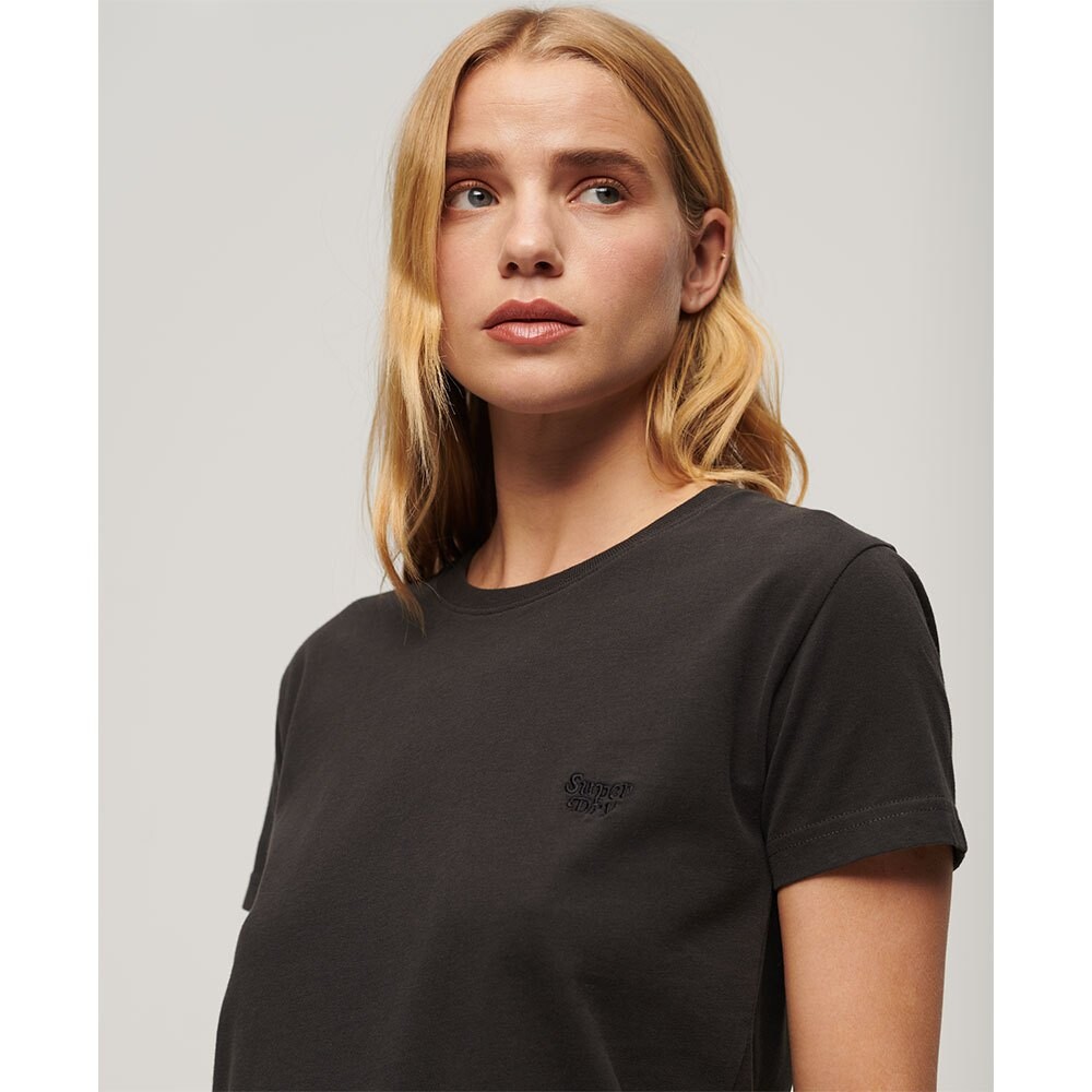 Футболка с коротким рукавом Superdry Essential Logo Fitted, коричневый — фото 4