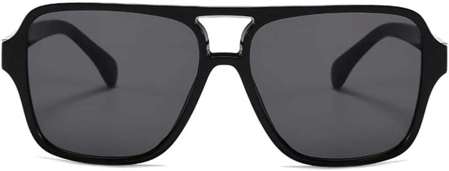 

Солнцезащитные очки UV400 с двойной перемычкой, крупная оправа, для женщин и мужчин, для бега и занятий спортом на открытом воздухе generic, Champagne Brown